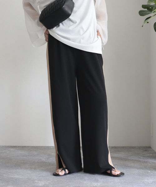 fredy emue(フレディエミュ)の「ラインイージーパンツ(その他パンツ・レディース・ブラック/ベージュ・38/36)」の18枚目の写真