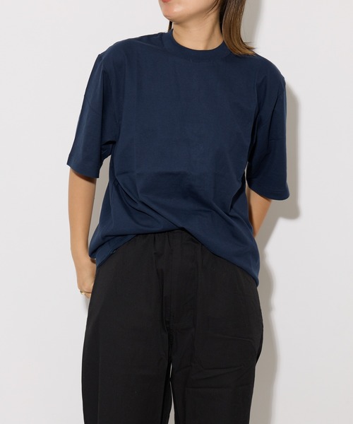 THE BAREFOOT(ベアフット)の「【 MN+LA / エムエヌエルエー 】 OVERSIZED TEE オーバーサイズ Tシャツ 6.3oz CLI(Tシャツ/カットソー・メンズ・ブラック/ホワイト/ブラウン/グレー/パープル/オリーブ/カーキ/タン/ワインレッド/ネイビー・MEDIUM/LARGE/X-LARGE)」の8枚目の写真