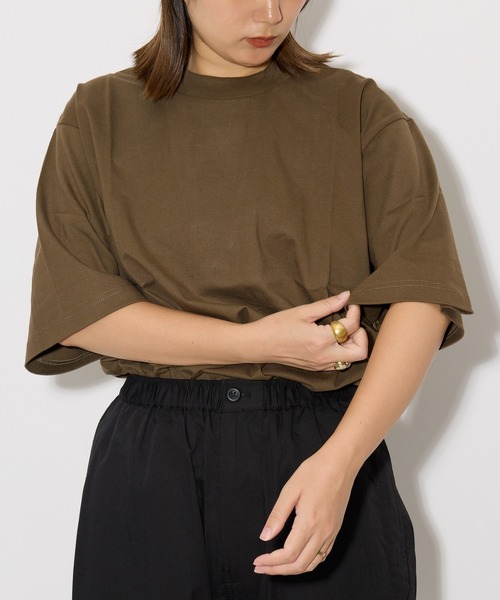 THE BAREFOOT(ベアフット)の「【 MN+LA / エムエヌエルエー 】 OVERSIZED TEE オーバーサイズ Tシャツ 6.3oz CLI(Tシャツ/カットソー・メンズ・ブラック/ホワイト/ブラウン/グレー/パープル/オリーブ/カーキ/タン/ワインレッド/ネイビー・MEDIUM/LARGE/X-LARGE)」の6枚目の写真