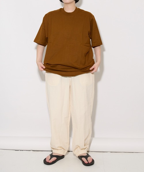THE BAREFOOT(ベアフット)の「【 MN+LA / エムエヌエルエー 】 OVERSIZED TEE オーバーサイズ Tシャツ 6.3oz CLI(Tシャツ/カットソー・メンズ・ブラック/ホワイト/ブラウン/グレー/パープル/オリーブ/カーキ/タン/ワインレッド/ネイビー・MEDIUM/LARGE/X-LARGE)」の14枚目の写真