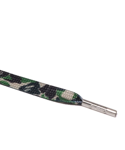 A BATHING APE(アベイシングエイプ)の「BAPE X KIXSIX ABC CAMO SHOELACE M(シューズアクセサリー・メンズ・ブルー/グリーン/ピンク・SMALL/MEDIUM/LARGE)」の11枚目の写真