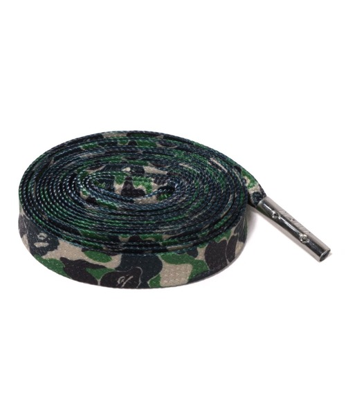 A BATHING APE(アベイシングエイプ)の「BAPE X KIXSIX ABC CAMO SHOELACE M(シューズアクセサリー・メンズ・ブルー/グリーン/ピンク・SMALL/MEDIUM/LARGE)」の13枚目の写真