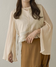 Ambre Neige | ソデスリットワッシャーブラウス／【WEB/EC限定商品】(シャツ/ブラウス)