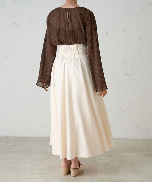 Ambre Neige（アンブルネージュ）の「ソデスリットワッシャーブラウス／【WEB/EC限定商品】（シャツ/ブラウス・レディース・アイボリー/ダークブラウン/オレンジ・FREE）」の22枚目の写真