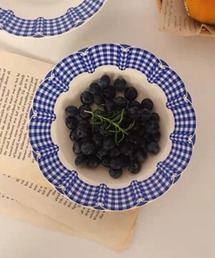 Made in I（メイドインアイ）の「レトロ配色チェックセラミックプレート（食器）」