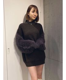 GYDA | シャギーショルダーLOOSEニットTOPS(ニット/セーター)