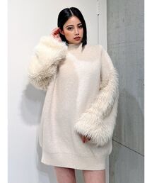 シャギーショルダーLOOSEニットTOPS