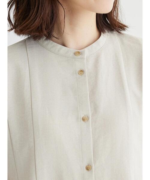 Green　Parks（グリーンパークス）の「フレンチスリーブタックブラウス（シャツ/ブラウス・レディース・イエロー/ベージュ/ブラック/ブルー・FREE）」の11枚目の写真