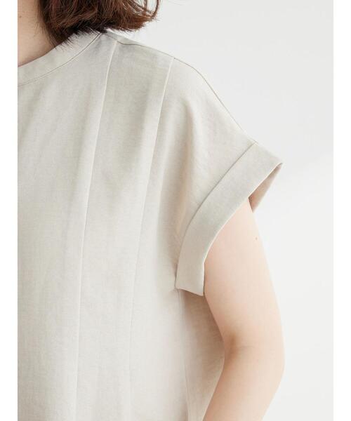 Green　Parks（グリーンパークス）の「フレンチスリーブタックブラウス（シャツ/ブラウス・レディース・イエロー/ベージュ/ブラック/ブルー・FREE）」の12枚目の写真