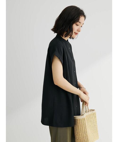 Green　Parks（グリーンパークス）の「フレンチスリーブタックブラウス（シャツ/ブラウス・レディース・イエロー/ベージュ/ブラック/ブルー・FREE）」の16枚目の写真