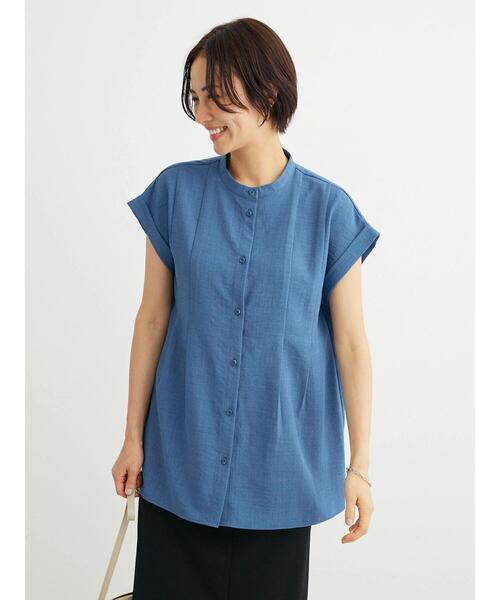 Green　Parks（グリーンパークス）の「フレンチスリーブタックブラウス（シャツ/ブラウス・レディース・イエロー/ベージュ/ブラック/ブルー・FREE）」の19枚目の写真