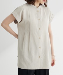 フレンチスリーブタックブラウス