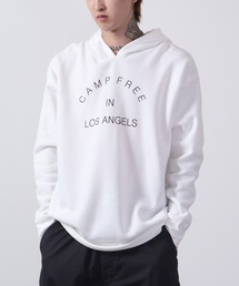Printed brushed lining pullover hoodie / プリント 裏起毛 プルオーバーフーディー unisex