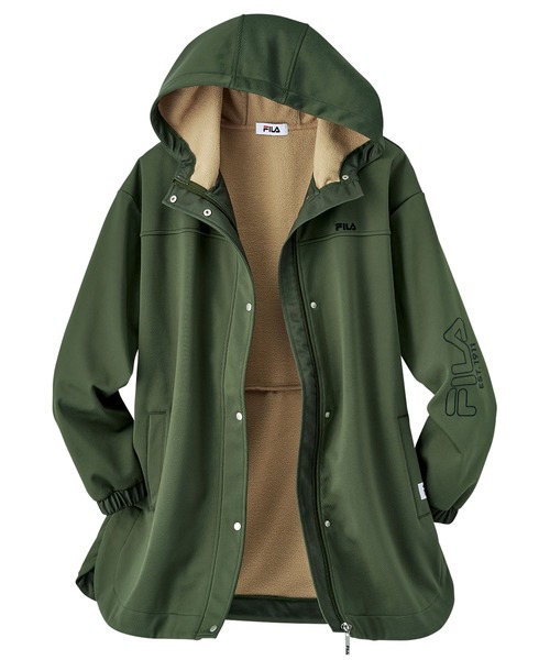FILA（フィラ）の「＜ＦＩＬＡ＞防風裏フリース配色ジャケット（テーラードジャケット・レディース・ベージュ/カーキ・X-LARGE/LARGE/MEDIUM）」の14枚目の写真