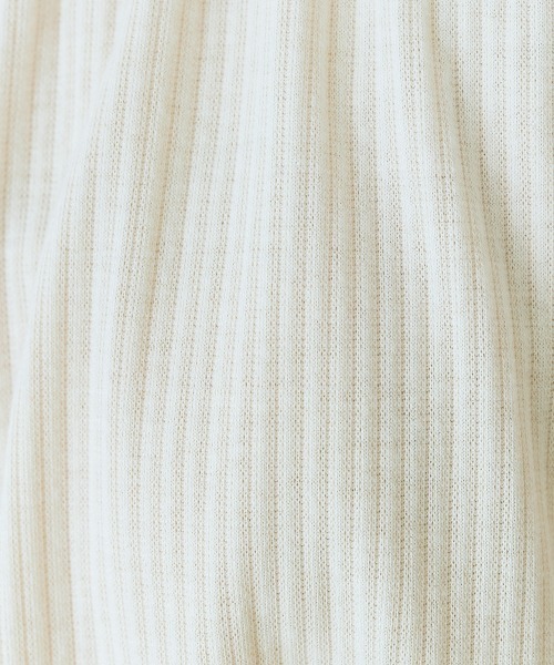 marun（マルン）の「＜大きいサイズ＞ クロップド丈スリットリボントップス marun（Tシャツ/カットソー・レディース・アイボリー/チャコール・L/5L/4L/LL/3L）」の21枚目の写真