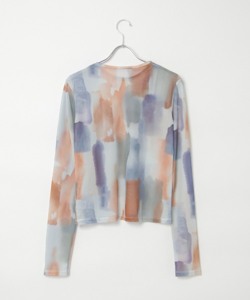 notch.（ノッチ）の「水彩チュールクルーネックT（Tシャツ/カットソー・レディース・ベージュ/オフホワイト/ホワイト/ライトグレー/ベージュ系その他/グレー・M）」の19枚目の写真