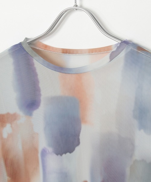 notch.（ノッチ）の「水彩チュールクルーネックT（Tシャツ/カットソー・レディース・ベージュ/オフホワイト/ホワイト/ライトグレー/ベージュ系その他/グレー・M）」の20枚目の写真