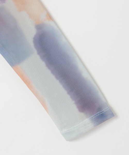 notch.（ノッチ）の「水彩チュールクルーネックT（Tシャツ/カットソー・レディース・ベージュ/オフホワイト/ホワイト/ライトグレー/ベージュ系その他/グレー・M）」の22枚目の写真