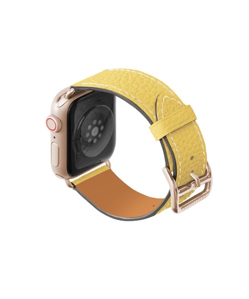 BONAVENTURA(ボナベンチュラ)の「シュリンク Apple Watch レザーバンド【38mm/40mm/41mm/42mm, M/Lサイズ】 (アダプター:ゴールド)(デジタル腕時計・レディース・ブラウン/アイボリー/ベージュ系その他/チャコールグレー/ブラック/ブルー・FREE)」の11枚目の写真
