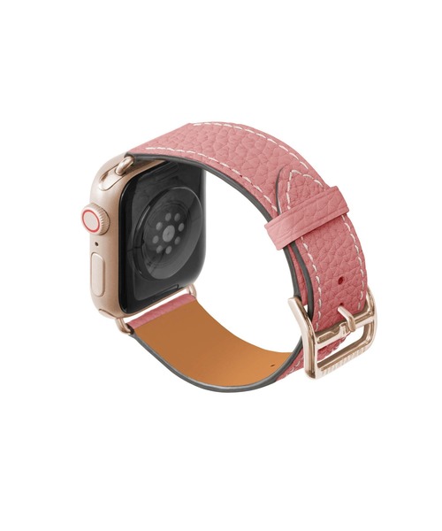 BONAVENTURA(ボナベンチュラ)の「シュリンク Apple Watch レザーバンド【38mm/40mm/41mm/42mm, M/Lサイズ】 (アダプター:ゴールド)(デジタル腕時計・レディース・ブラウン/アイボリー/ベージュ系その他/チャコールグレー/ブラック/ブルー・FREE)」の9枚目の写真