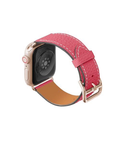 BONAVENTURA(ボナベンチュラ)の「シュリンク Apple Watch レザーバンド【38mm/40mm/41mm/42mm, M/Lサイズ】 (アダプター:ゴールド)(デジタル腕時計・レディース・ブラウン/アイボリー/ベージュ系その他/チャコールグレー/ブラック/ブルー・FREE)」の7枚目の写真