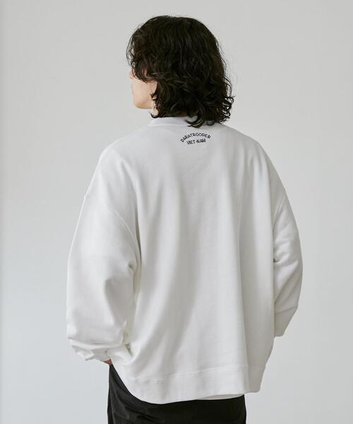 coen（コーエン）の「ビッグシルエットスーベニア刺繍裏毛スウェット（スウェット・メンズ・ブラック/ホワイト/ダークグレー・L/M/XL）」の7枚目の写真