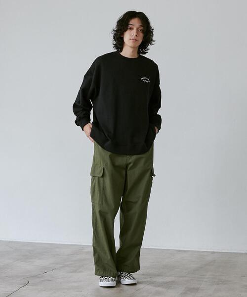 coen（コーエン）の「ビッグシルエットスーベニア刺繍裏毛スウェット（スウェット・メンズ・ブラック/ホワイト/ダークグレー・L/M/XL）」の10枚目の写真