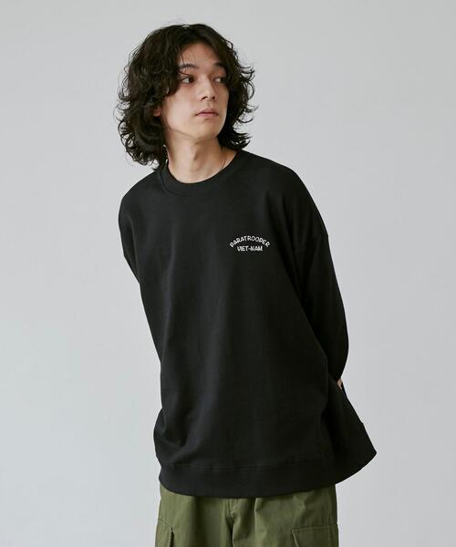 coen（コーエン）の「ビッグシルエットスーベニア刺繍裏毛スウェット（スウェット・メンズ・ブラック/ホワイト/ダークグレー・L/M/XL）」の11枚目の写真