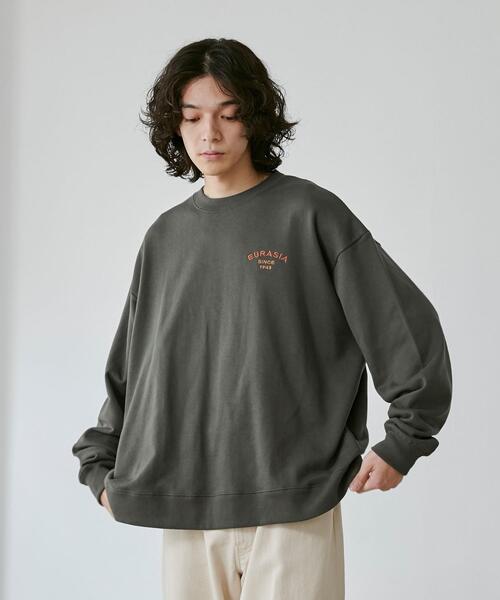 coen（コーエン）の「ビッグシルエットスーベニア刺繍裏毛スウェット（スウェット・メンズ・ブラック/ホワイト/ダークグレー・L/M/XL）」の13枚目の写真