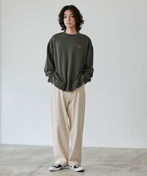 coen（コーエン）の「ビッグシルエットスーベニア刺繍裏毛スウェット（スウェット・メンズ・ブラック/ホワイト/ダークグレー・L/M/XL）」の14枚目の写真