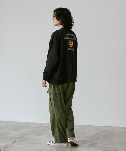 coen（コーエン）の「ビッグシルエットスーベニア刺繍裏毛スウェット（スウェット・メンズ・ブラック/ホワイト/ダークグレー・L/M/XL）」の19枚目の写真