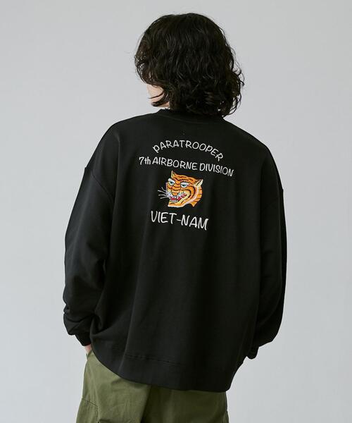 coen（コーエン）の「ビッグシルエットスーベニア刺繍裏毛スウェット（スウェット・メンズ・ブラック/ホワイト/ダークグレー・L/M/XL）」の21枚目の写真