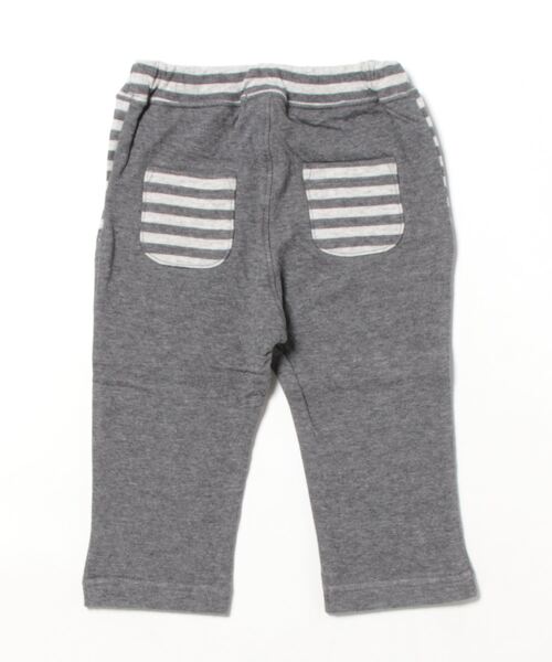 sense of wonder（センスオブワンダー）の「オーガニック接結裏ボーダーパンツ（スウェットパンツ・キッズ・チャコール/ピンク・100cm/110cm/80ｃｍ/90cm）」の13枚目の写真