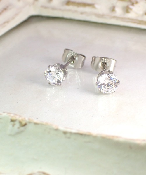 CERCA(チェルカ)の「HaRu*/ハート&キューピッド 最高級ジルコニアピアス(5mm)(ピアス(両耳用)・レディース・B/A・FREE)」の3枚目の写真