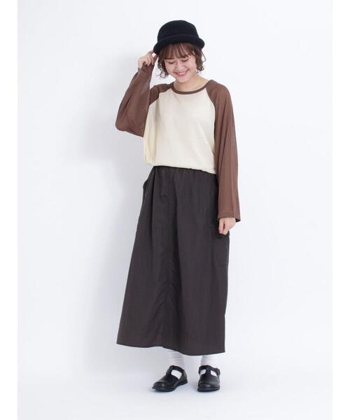 Samansa Mos2（サマンサ モスモス）の「ナイロンカーゴフレアスカート（スカート・レディース・チャコールグレー/ベージュ/カーキ・F）」の15枚目の写真