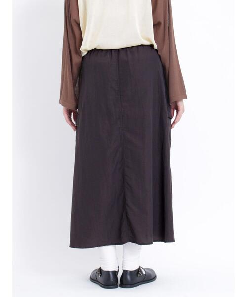 Samansa Mos2（サマンサ モスモス）の「ナイロンカーゴフレアスカート（スカート・レディース・チャコールグレー/ベージュ/カーキ・F）」の19枚目の写真