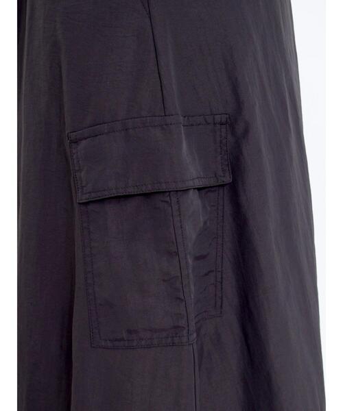 Samansa Mos2（サマンサ モスモス）の「ナイロンカーゴフレアスカート（スカート・レディース・チャコールグレー/ベージュ/カーキ・F）」の22枚目の写真