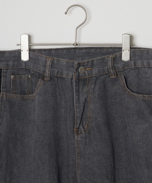 Theater code(シアターコード)の「▲side zipper denim pant/サイドジップ デニムパンツ ワイド フレア(デニムパンツ・メンズ・ブルー/ブラック・3/2)」の21枚目の写真