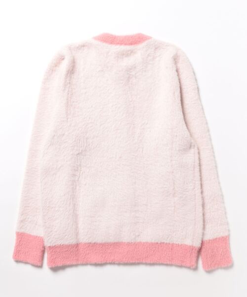 Jasmine Grandiflorum(ジャスミングランディフローラム)の「【Jasmine】ソフトシャギーニットカーディガン(カーディガン/ボレロ・レディース・ホワイト/ピンク・FREE)」の3枚目の写真