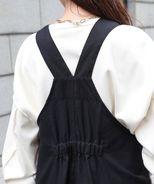 【新品タグ付】ライトチノ ベルト付き オールインワン セール】【Dickies】ブラッシュドツイルノットベルト