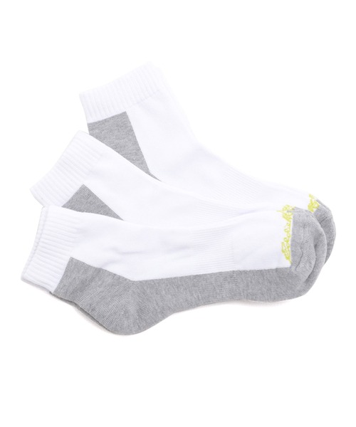 Eddie Bauer（エディーバウアー）の「3P クォーター ソックス（ソックス/靴下・メンズ・ホワイト/グレー/ブラック・26-28cm/23-25cm）」の2枚目の写真