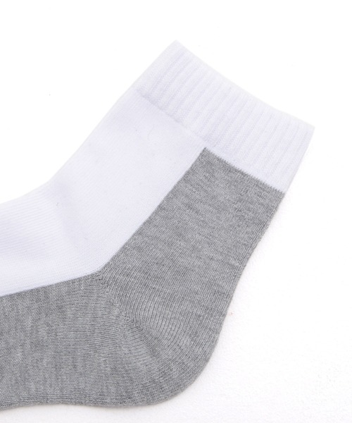 Eddie Bauer（エディーバウアー）の「3P クォーター ソックス（ソックス/靴下・メンズ・ホワイト/グレー/ブラック・26-28cm/23-25cm）」の6枚目の写真