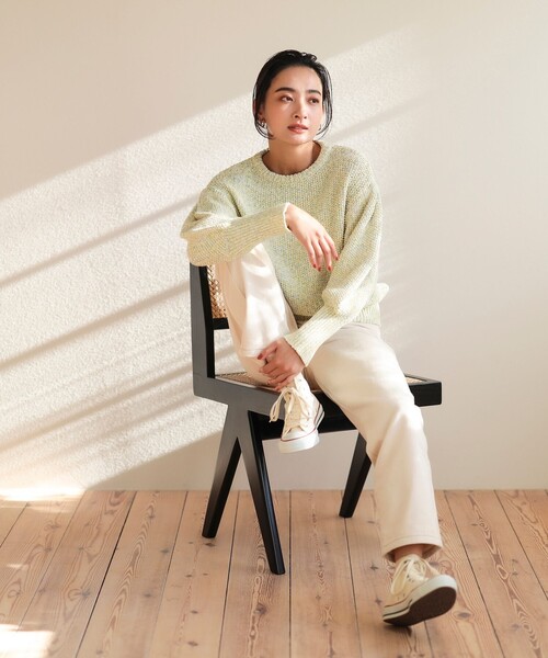 BEAMS HEART(ビームスハート)の「デニム テーパードパンツ(デニムパンツ・レディース・ブラック/ネイビー/ナチュラル・SMALL/MEDIUM)」の14枚目の写真