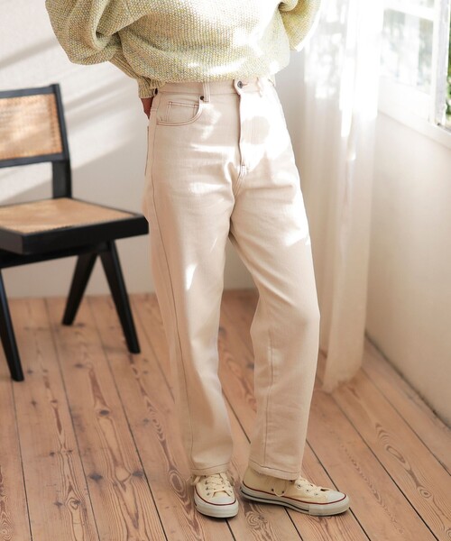 BEAMS HEART(ビームスハート)の「デニム テーパードパンツ(デニムパンツ・レディース・ブラック/ネイビー/ナチュラル・SMALL/MEDIUM)」の20枚目の写真