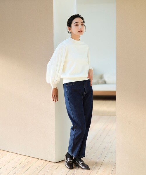BEAMS HEART(ビームスハート)の「デニム テーパードパンツ(デニムパンツ・レディース・ブラック/ネイビー/ナチュラル・SMALL/MEDIUM)」の21枚目の写真
