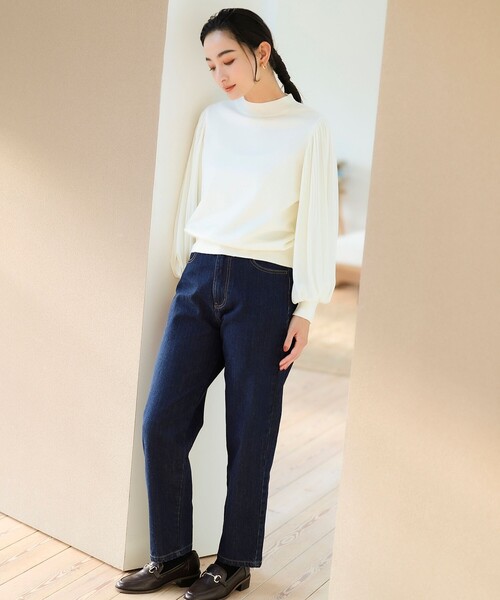 BEAMS HEART(ビームスハート)の「デニム テーパードパンツ(デニムパンツ・レディース・ブラック/ネイビー/ナチュラル・SMALL/MEDIUM)」の22枚目の写真