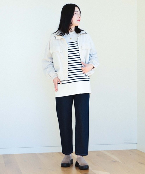 BEAMS HEART(ビームスハート)の「デニム テーパードパンツ(デニムパンツ・レディース・ブラック/ネイビー/ナチュラル・SMALL/MEDIUM)」の10枚目の写真