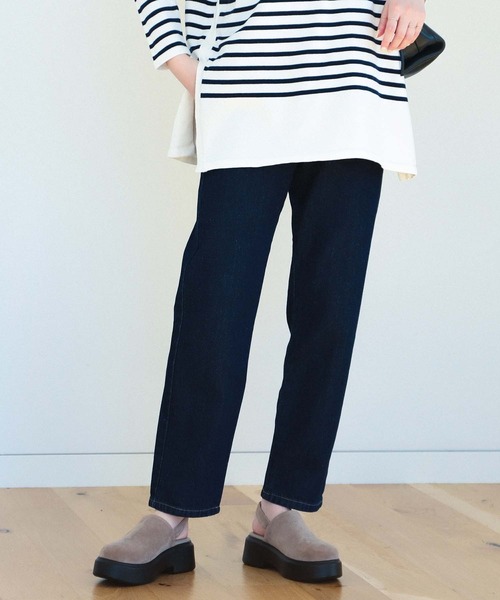 BEAMS HEART(ビームスハート)の「デニム テーパードパンツ(デニムパンツ・レディース・ブラック/ネイビー/ナチュラル・SMALL/MEDIUM)」の11枚目の写真