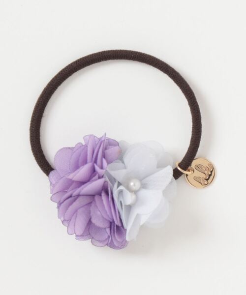 HAKKA KIDS（ハッカキッズ）の「フラワーモチーフヘアゴム（ヘアゴム・キッズ・パープル/ピンク・FREE）」の7枚目の写真