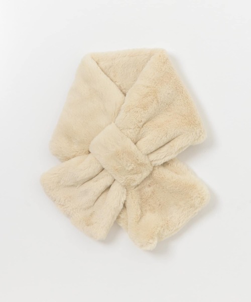 URBAN RESEARCH DOORS（アーバンリサーチドアーズ）の「エコファーティペット（マフラー・レディース・ブラウン/ホワイト系その他/ベージュ系その他・-）」の12枚目の写真